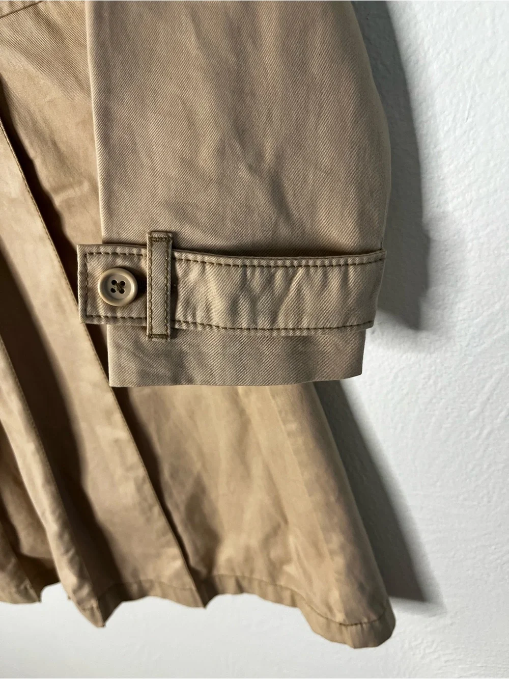GAP Girls Beige Pea Coat with Pink Lining